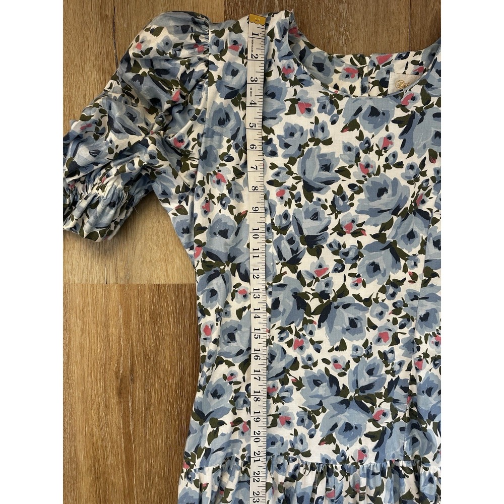 Vintage Deborah Laus Floral Jumpsuit‎ Cottagecore Puff Sleeve Prairie Romper USA - Picture 7 of 9